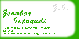 zsombor istvandi business card