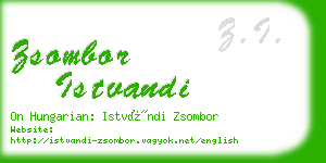 zsombor istvandi business card